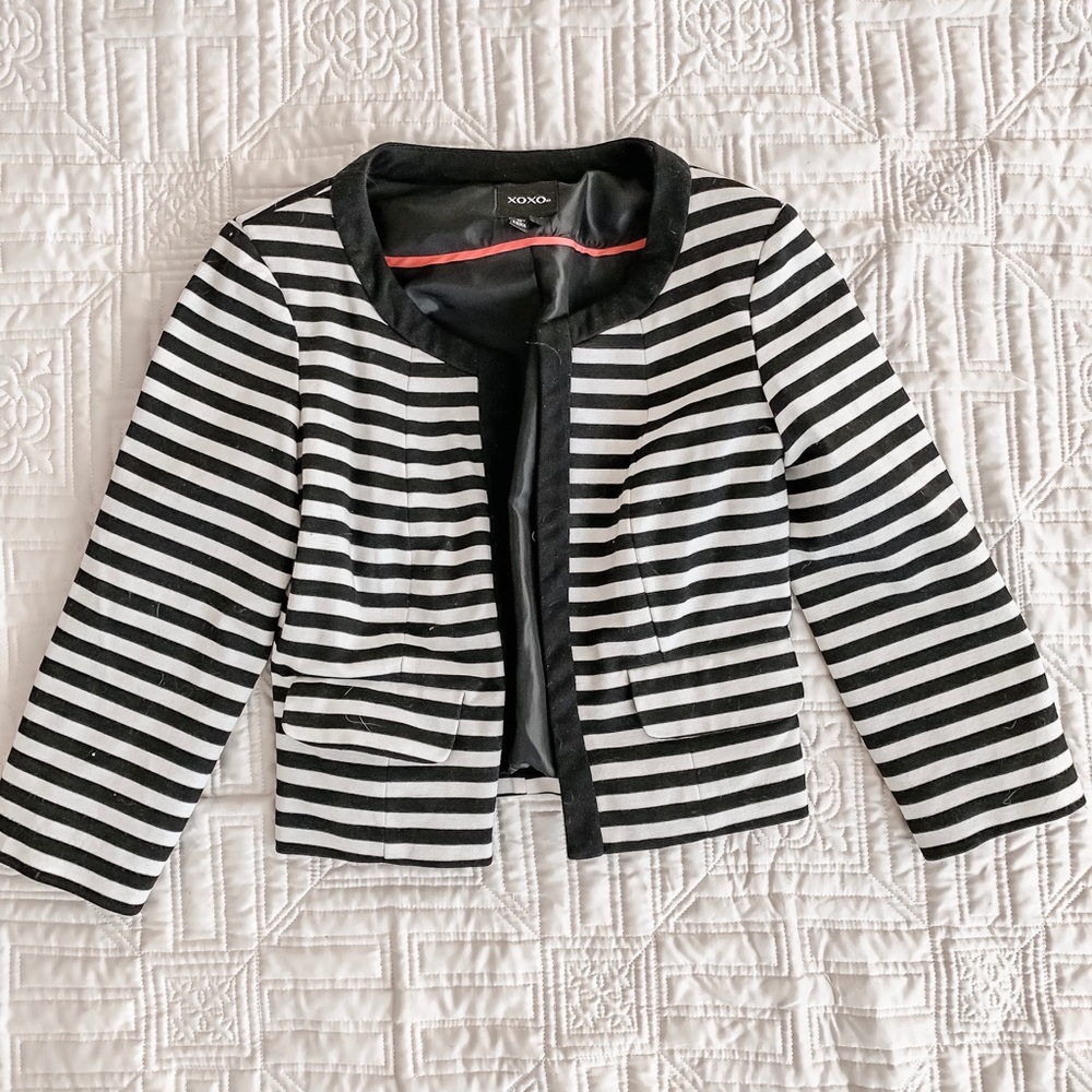 XOXO Striped Jacket